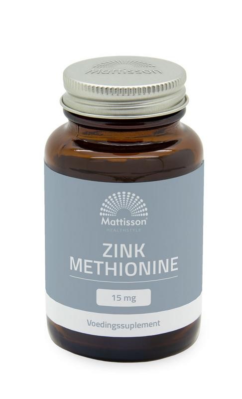 Mattisson Mattisson Zink methionine 15mg (90 Vegetarische capsules)