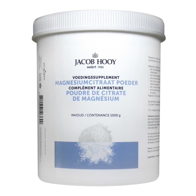 Jacob Hooy Jacob Hooy Magnesiumcitraat poeder (1 Kilogram)