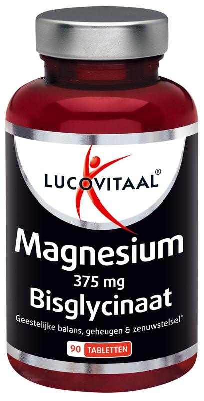 Lucovitaal Lucovitaal Magnesium 375mg bisglycinaat (90 Tabletten)