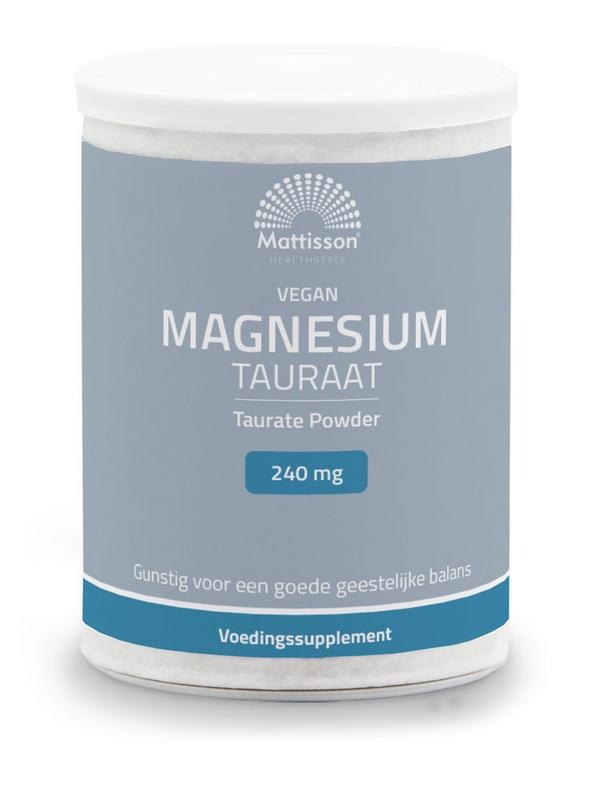 Mattisson Mattisson Magnesium tauraat poeder vegan (250 Gram)