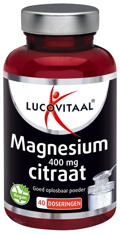 Lucovitaal Lucovitaal Magnesium citraat 400mg poeder (100 Gram)
