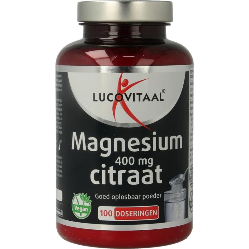 Lucovitaal Lucovitaal Magnesium citraat 400mg poeder (250 Gram)
