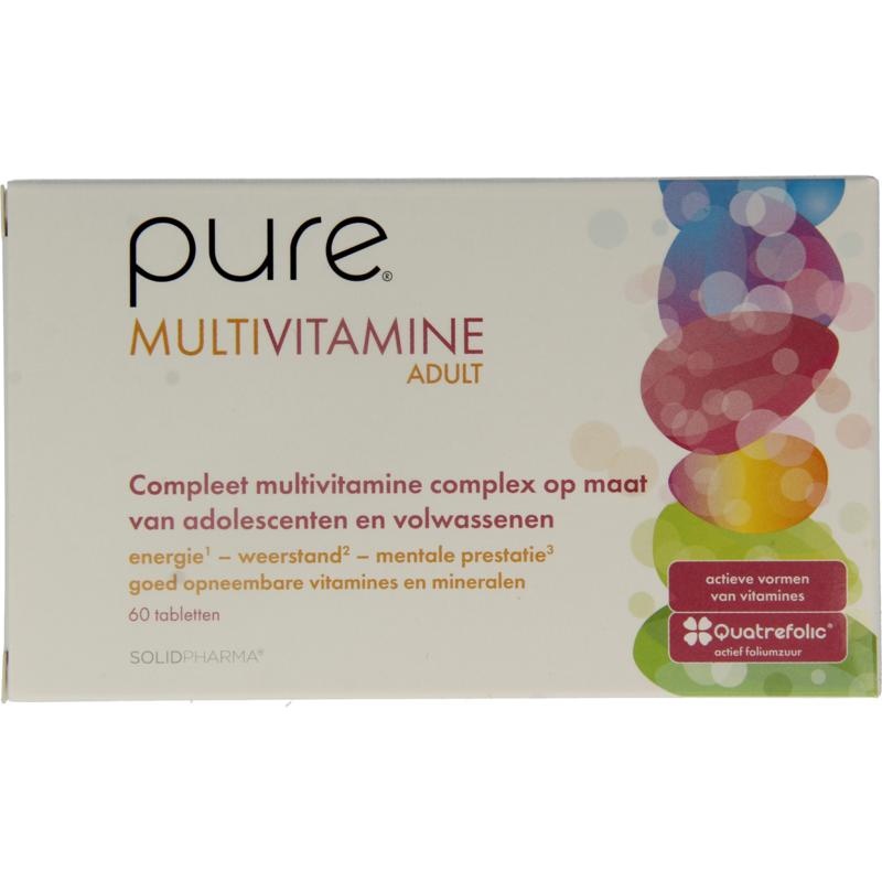 Pure Pure Multivitamine volwassenen (60 Tabletten)