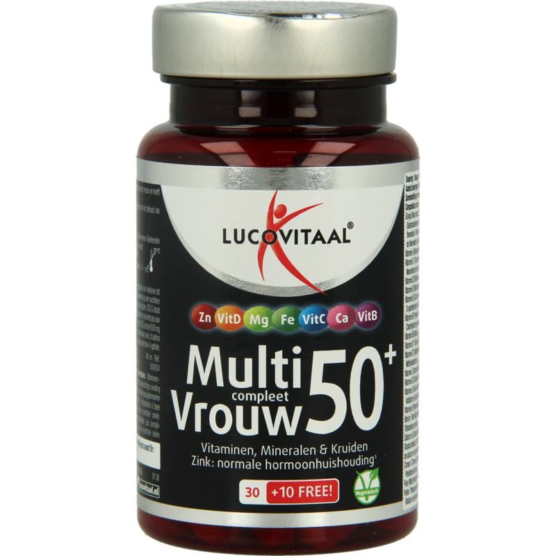 Lucovitaal Lucovitaal Multi compleet vrouw 50+ (40 Tabletten)