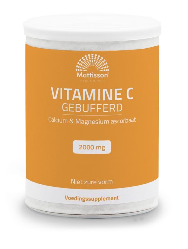 Mattisson Mattisson Vitamine C gebufferd calcium & magnesium ascorbaat (250 Gram)
