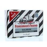 Fishermansfriend Fishermansfriend Salmiak suikervrij 3-pack (25 gr)