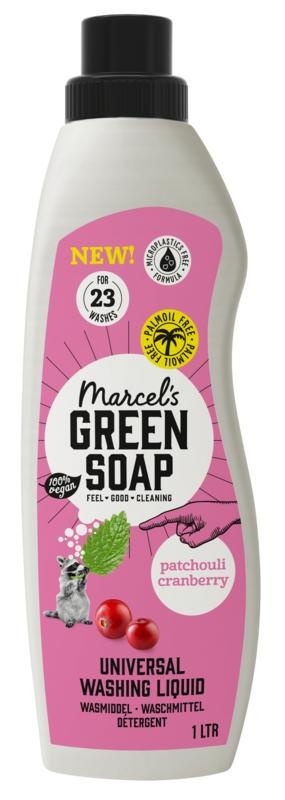 Marcel's GR Soap Marcel's GR Soap Wasmiddel universeel patchouli & cranberry (1 Liter)