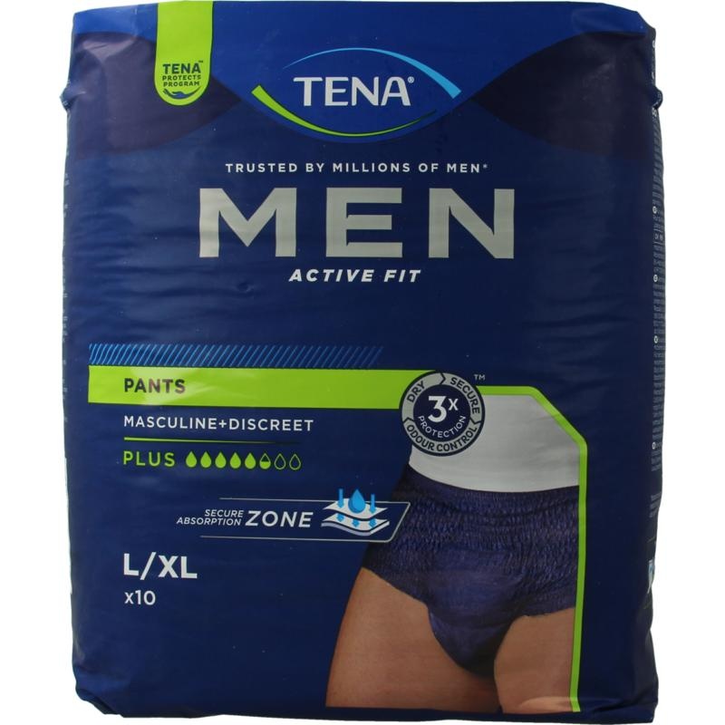 Tena Tena Men active fit pants plus L/XL (10 Stuks)