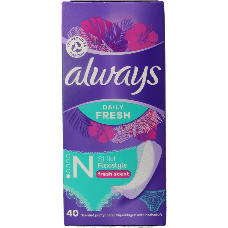 Always Always Inlegkruisjes daily protect fresh & scent (40 Stuks)