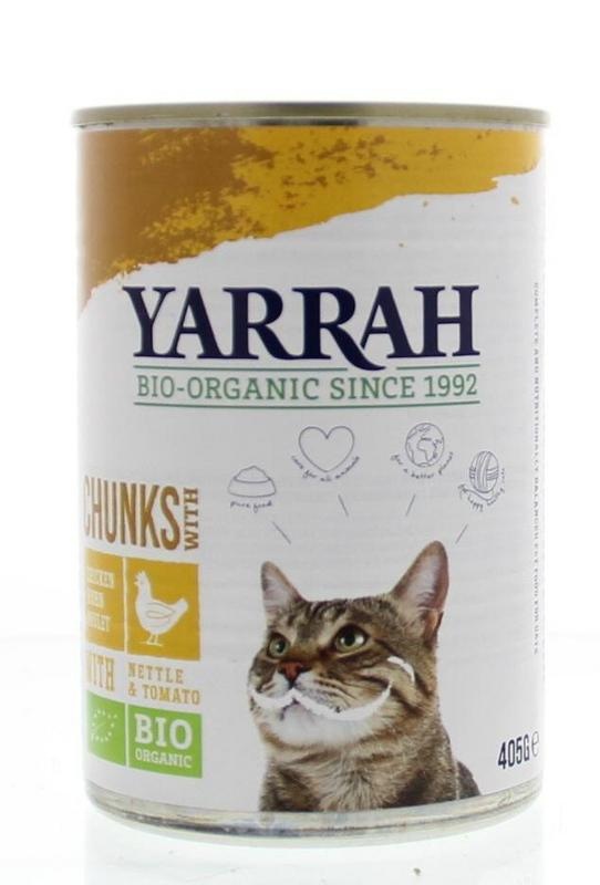 Yarrah Yarrah Kat kip in saus bio (405 Gram)