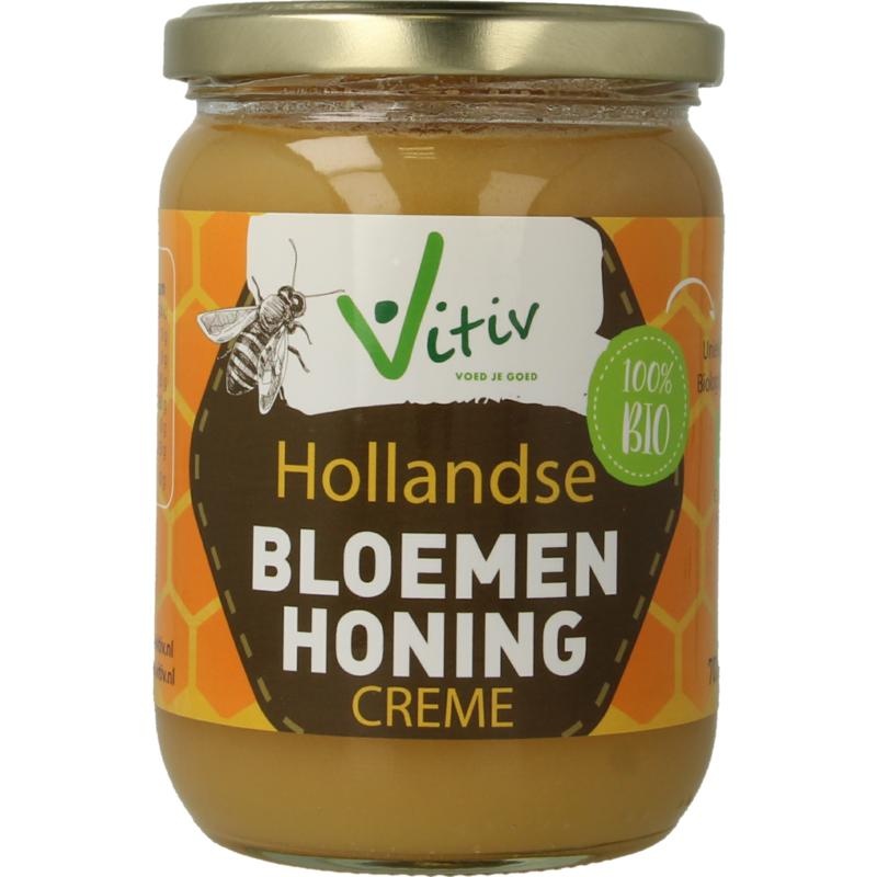 Vitiv Vitiv Creme honing bio (700 Gram)