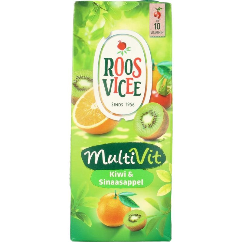 Roosvicee Roosvicee Multivit kiwi/sinaasappelsap (1500 Milliliter)