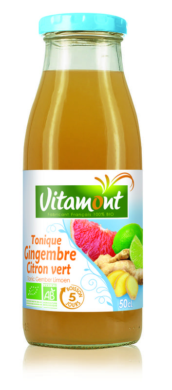 Vitamont Vitamont Tonic gember limoen bio (500 Milliliter)