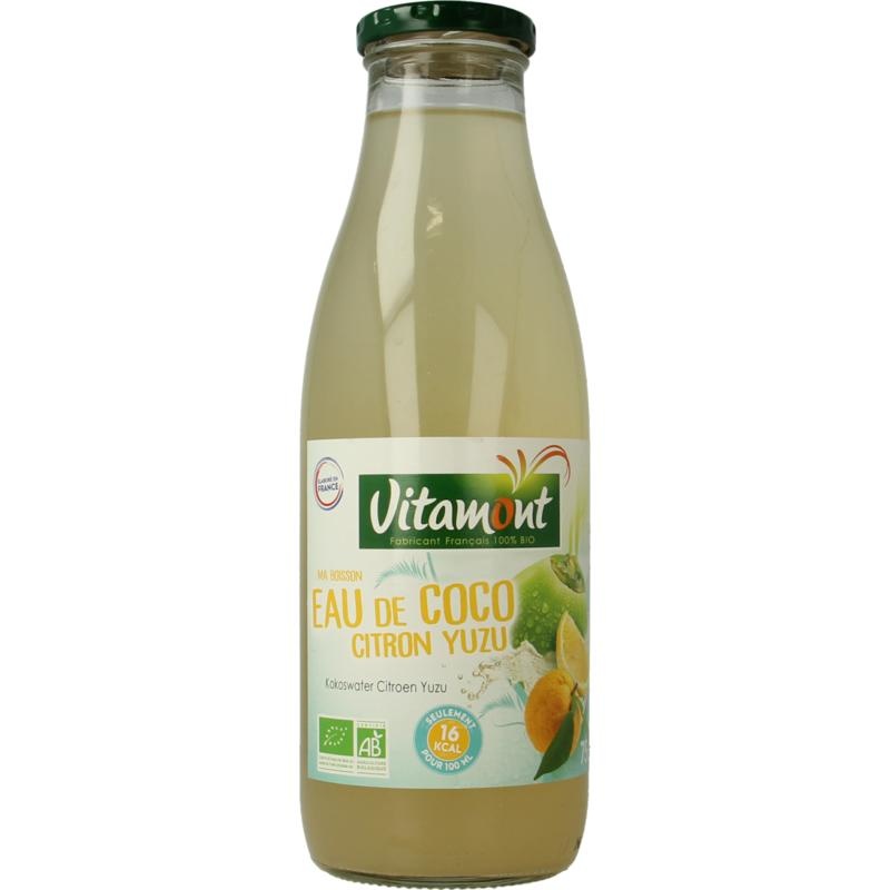 Vitamont Vitamont Kokoswater lemon yuzu bio (750 Milliliter)