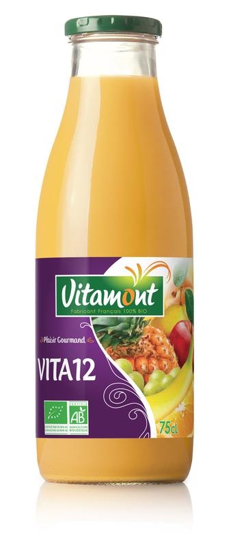 Vitamont Vitamont Vita 12 vruchten cocktail bio (750 Milliliter)