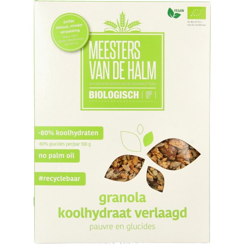 De Halm De Halm Granola koolhydraat verlaagd bio (350 Gram)