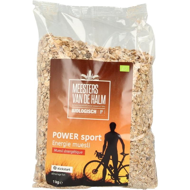 De Halm De Halm Muesli energie power sport bio (1 Kilogram)