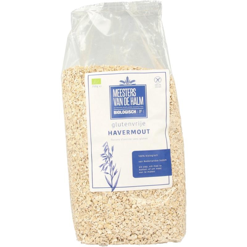 De Halm De Halm Havermout glutenvrij bio (750 Gram)