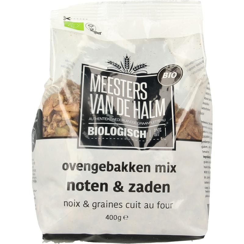 De Halm De Halm Ovengebakken noten en zaden bio (400 Gram)