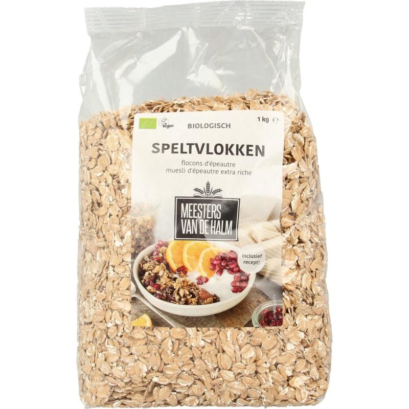 De Halm De Halm Speltvlokken bio (1 Kilogram)