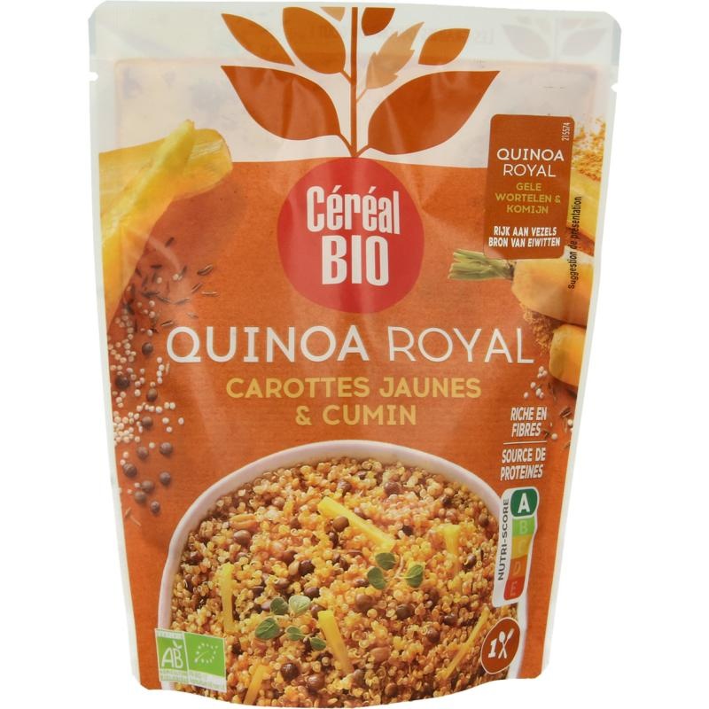 Cereal Bio Cereal Bio Quinoa royal met gele wortelen & komijn bio (220 Gram)