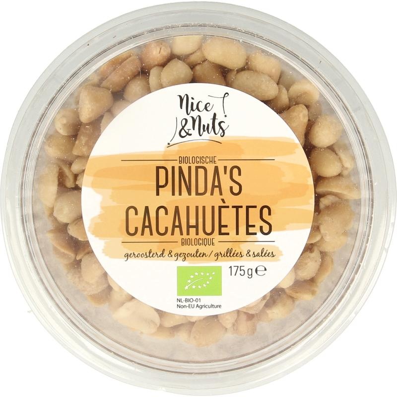 Nice & Nuts Nice & Nuts Pinda's met zeezout geroosterd bio (175 Gram)