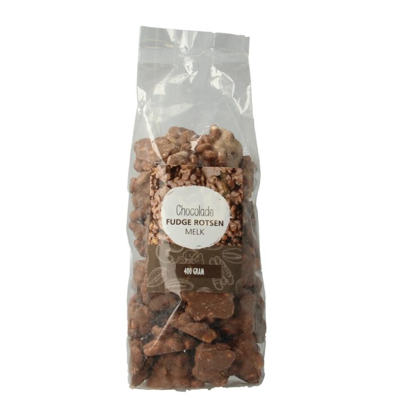 Mijnnatuurwinkel Mijnnatuurwinkel Chocolade fudge rotsen melk (400 gr)