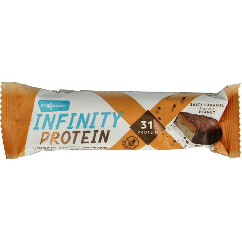 Maxsport Maxsport Protein infinity reep salty caramel-peanut (55 Gram)