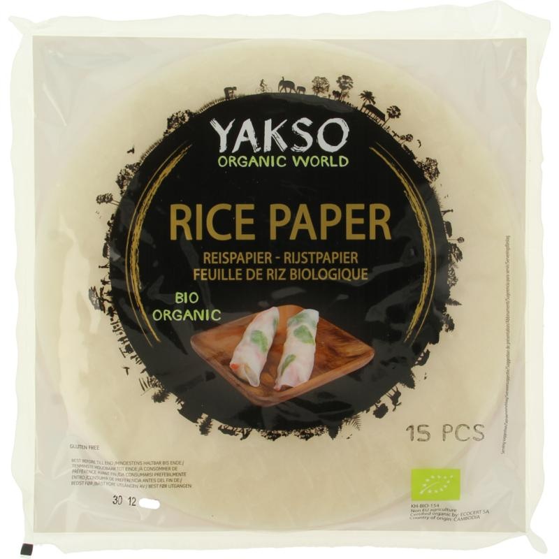 Yakso Yakso Rijstpapier met tapioca bio (150 Gram)