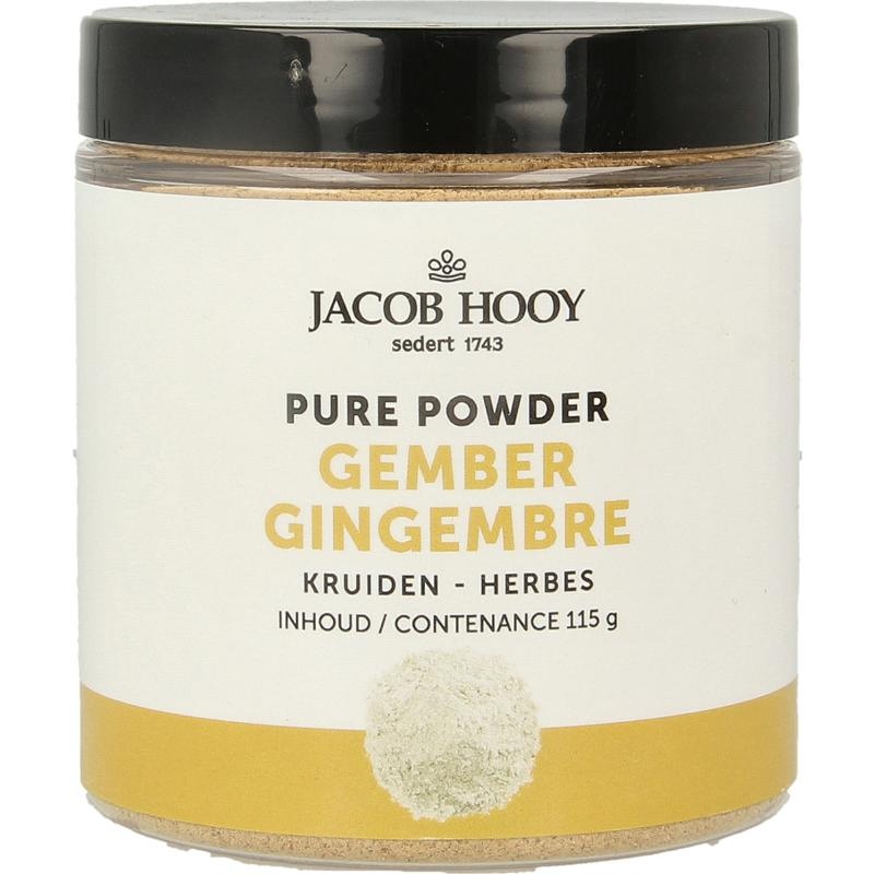 Jacob Hooy Jacob Hooy Pure powder gember (115 Gram)