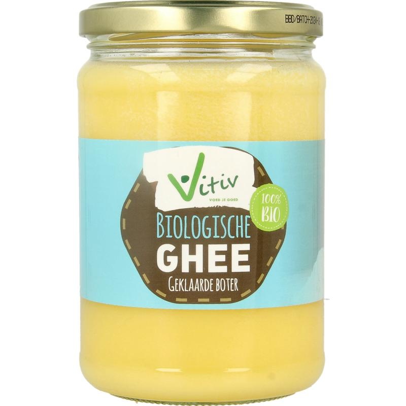 Vitiv Vitiv Ghee geklaarde boter bio (500 Gram)