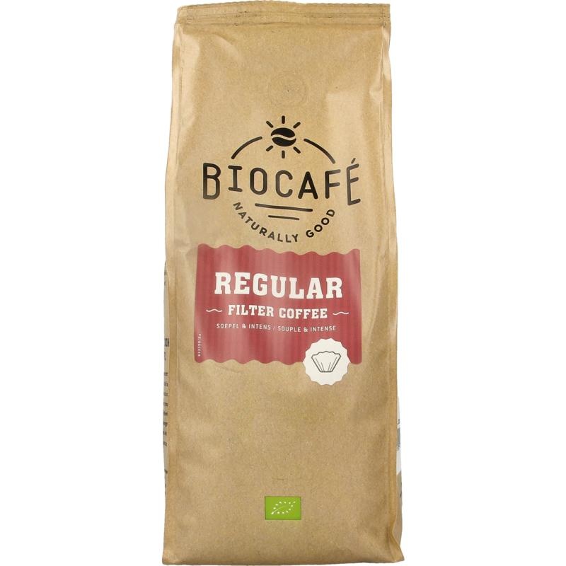Biocafe Biocafe Flilter koffie regular bio (500 Gram)