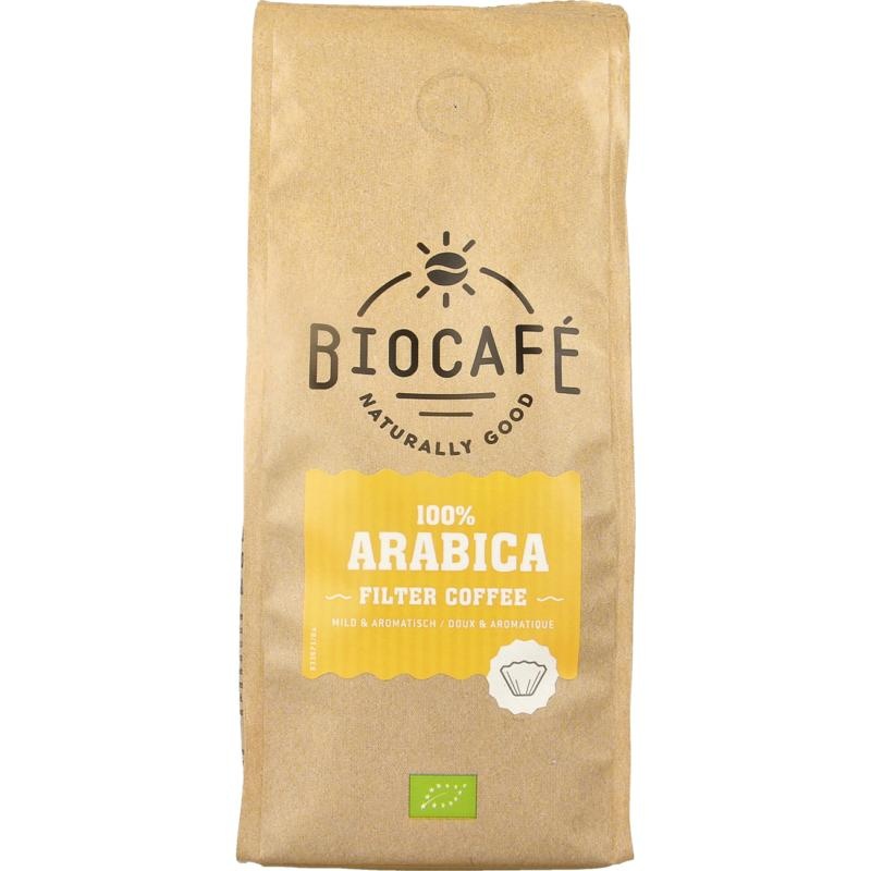 Biocafe Biocafe Filterkoffie 100% arabica bio (250 Gram)