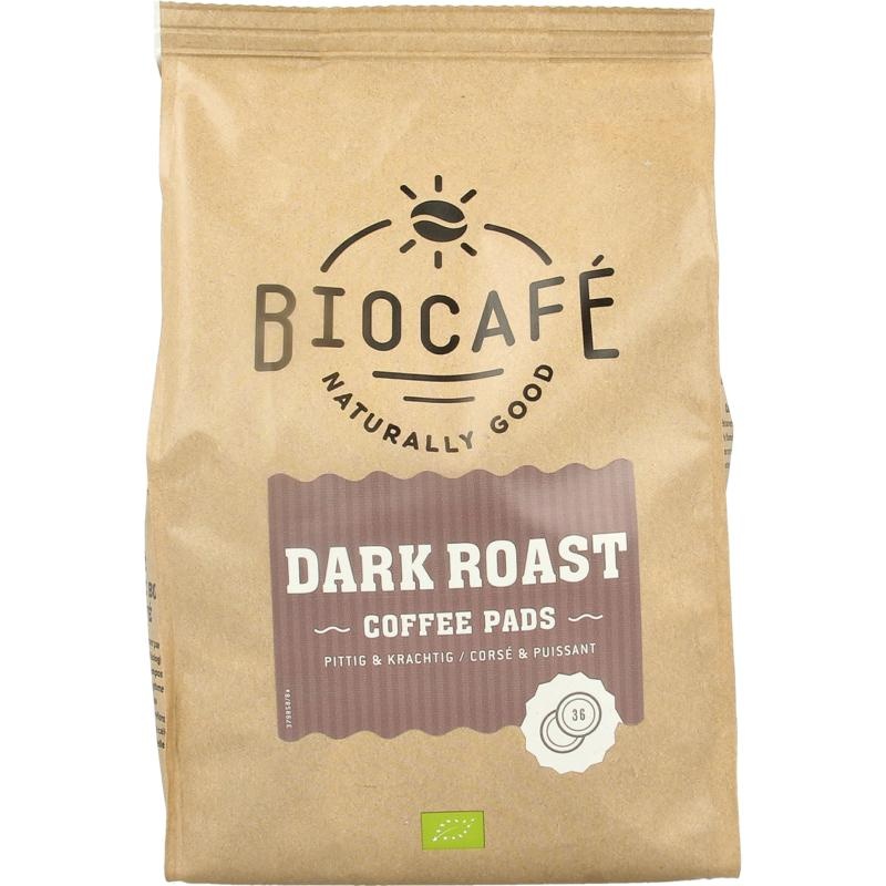 Biocafe Biocafe Coffee pads dark roast bio (36 Stuks)