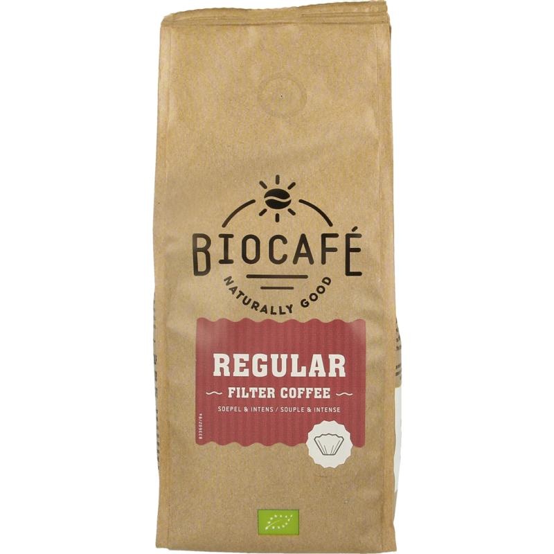 Biocafe Biocafe Filterkoffie regular bio (250 Gram)