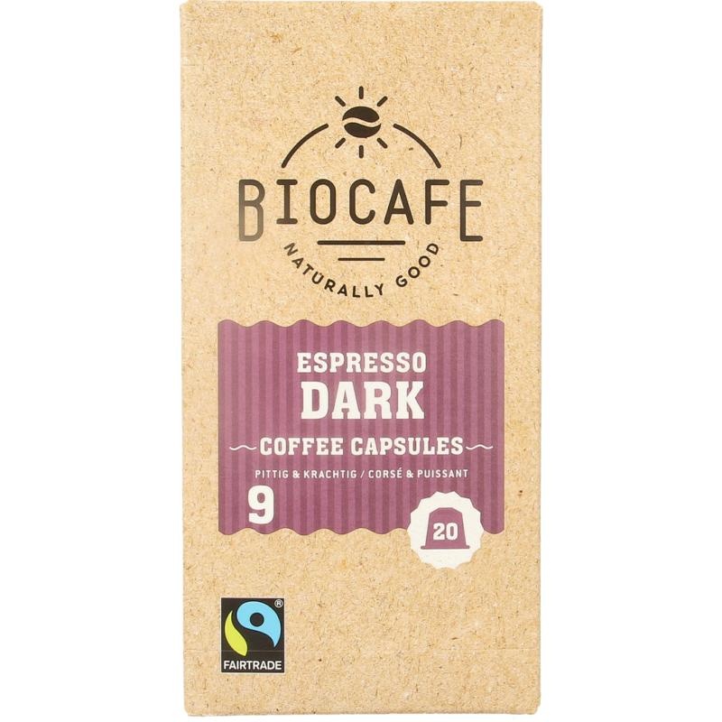 Biocafe Biocafe Espresso capsules bio (20 Stuks)
