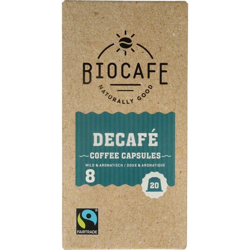 Biocafe Biocafe Decafe capsules bio (20 Stuks)