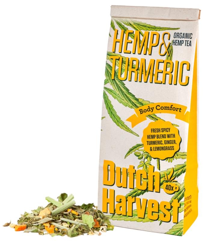 Dutch Harvest Dutch Harvest Hemp & turmeric organic tea bio (50 Gram)