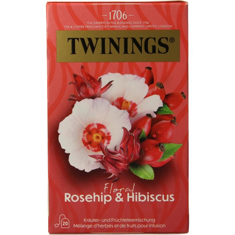 Twinings Twinings Rozenbottel hibiscus (20 Zakjes)