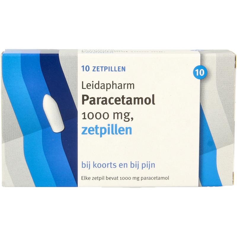 Leidapharm Leidapharm Paracetamol 1000mg zetpil (10 Zetpillen)