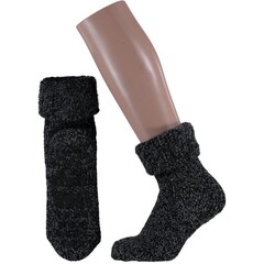 Slofsok anti slip unisex zwart 43-46