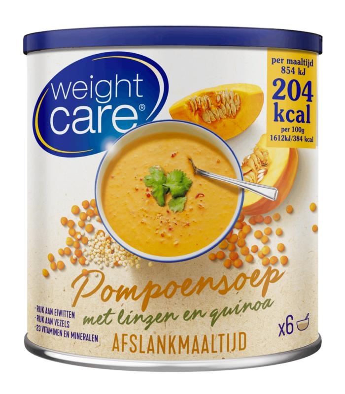 Weight Care Weight Care Afslankmaaltijd pompoensoep met linzen en quinoa (318 Gram)