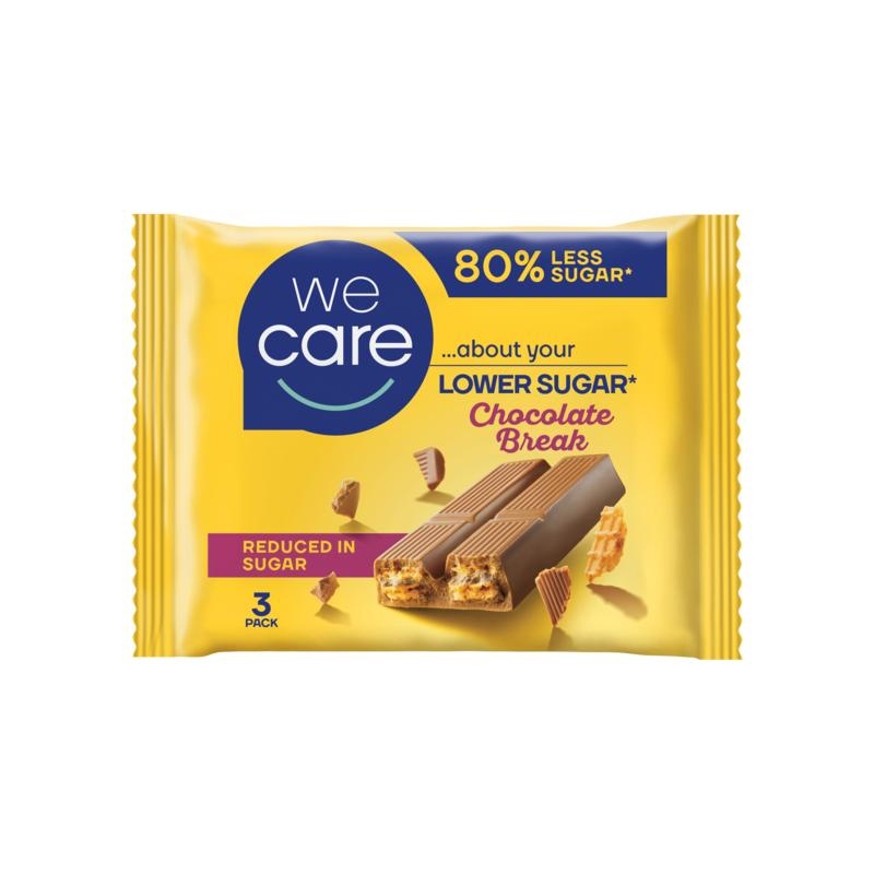 We Care We Care Lower sugar reep chocolate break (65 Gram)