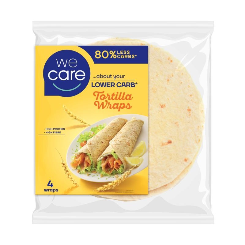 We Care We Care Lower carb tortilla wrap (160 Gram)