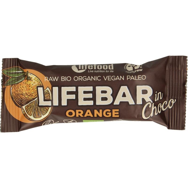 Lifefood Lifefood Lifebar inchoco orange bio (40 gr)