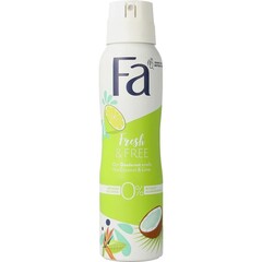 FA Deodorant spray fresh & free coconut & lime (150 ml)