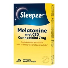 Sleepzz Melatonine met CBD 7 mg (25 tab)