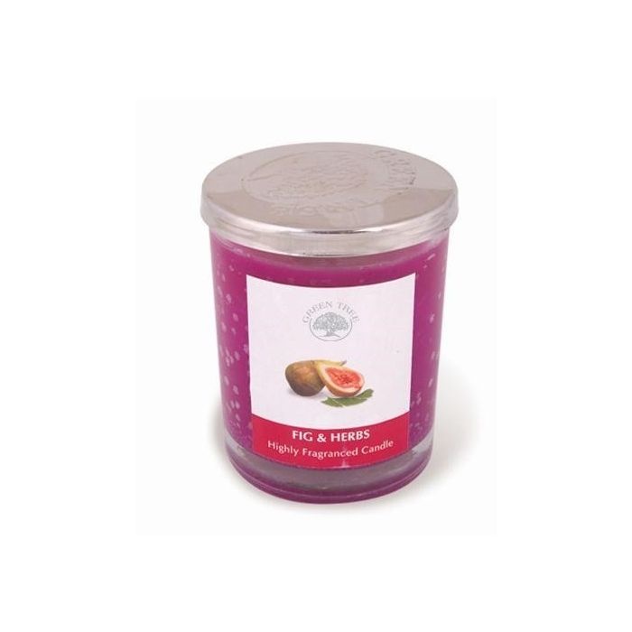 Green Tree Green Tree Geurkaars fig & herb glas (200 gr)