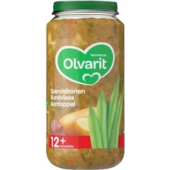 Olvarit Sperziebonen rundvlees aardappelen 12M05 (250 gr)