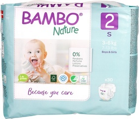 Bambo Bambo Babyluier mini 2 3-6kg (30 st)
